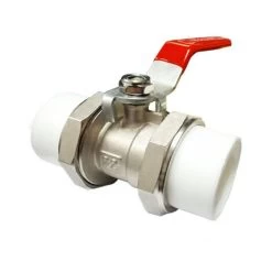 Copper Core Hot Melt Heating Valve, Double Port Ball Valve, Standard Channel(Copper Body Plating, DN20, Inner Diameter 20mm)