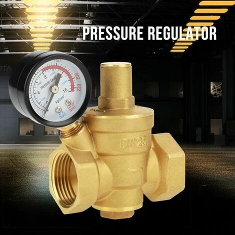 Brass Pressure Reducer DN25 Brass Water Pressure Reducer With Pressure Gauge - Image 5