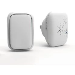 Household Self-generating Wireless Doorbell Waterproof Remote Control Doorbell Pair Code AC Digital Music Doorbell Compact-White