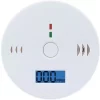 Carbon Monoxide Alarm Home Smoke Detector CO Blue Smoke Detection LCD Display Sound And Light Alarm