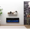Acezanble 50 Inch Electric Fireplace 14 LED Colours Wall Mounted Heater Black