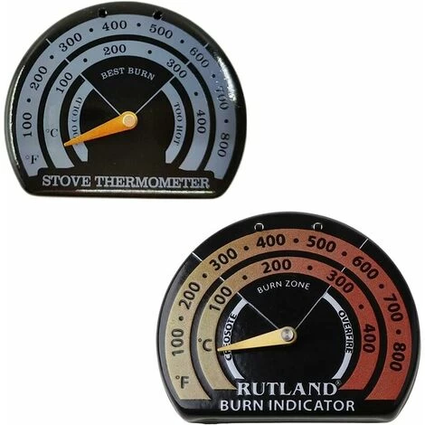 FlkwoH Magnetic Wood Fireplace Fan Stove Thermometer With Probe Household BBQ Tool - Image 5