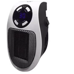 Space Heater, Wall-plug Electric Heater With Adjustable Thermostat And Timer And LED Display