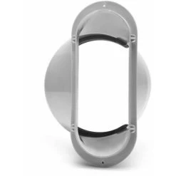 150MM Flat Mouth Portable Air Conditioner Window Slide Kit Plate Exhaust Hose Connector,model:White