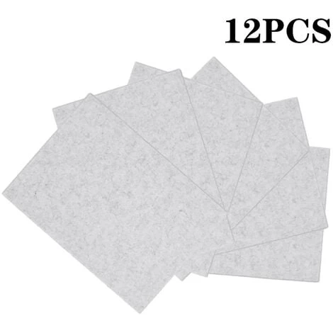 Livingandhome Silvery Grey 12pcs Acoustic Panels Studio Soundproofing Wall Tiles