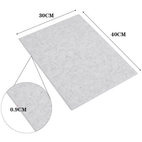 Livingandhome Silvery Grey 12pcs Acoustic Panels Studio Soundproofing Wall Tiles - Image 5