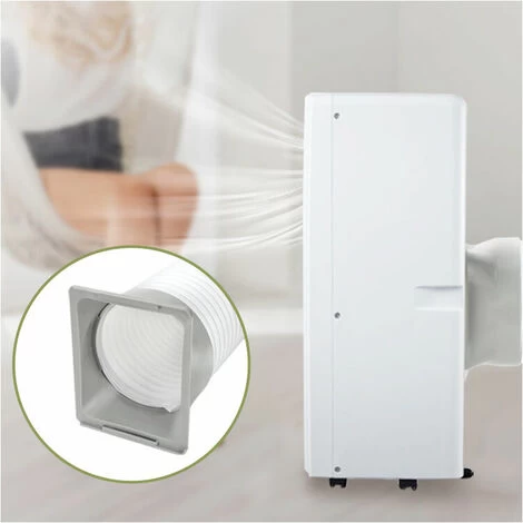 Plastic Portable Air Conditioner Window Hose Interface Exhaust Hose Connector - Image 3