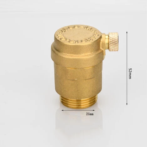 Brass Automatic Drain Valves With Pressure Relief Valve For Solar Water Heater Flat Nozzle Exhaust Valve(25mm Interface, DN20) - Image 2