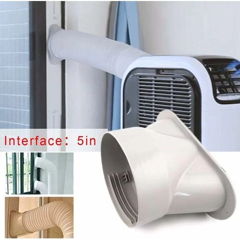 DENUOTOP Exhaust Pipe Adapter - For Portable Air Conditioning Pipe, Flat Mouth Interface - Easy To Use - 130mm - Image 2