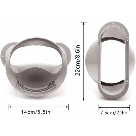 DENUOTOP Exhaust Pipe Adapter - For Portable Air Conditioning Pipe, Flat Mouth Interface - Easy To Use - 130mm - Image 5