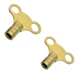 Brass Radiator Keys Pair Of Bleeding Valve Keys Square Opening 2 Keys