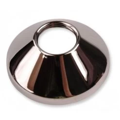 Chrome Plated Steel Pipe Cover Collar Cone 3/4 Valve Tap Rose 20mm Height