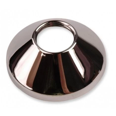 Chrome Plated Steel Pipe Cover Collar Cone 3/4 Valve Tap Rose 20mm Height
