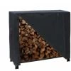 Firewood Rack With Lid Large Capacity Outdoor Fireplace Log Holder With Waterproof 420D Oxford