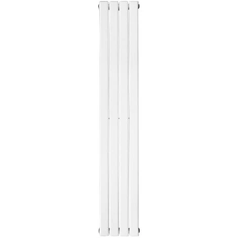 Warmehaus Karlstad White Flat Panel Vertical Radiator Tall 1600 X 272mm Single Column - Image 3