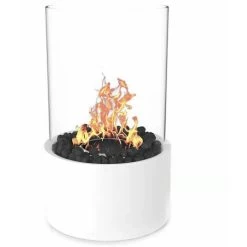 Table Fireplace, Decorative Fireplace Flame Spirit 160x160x270mm White