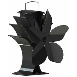 5 Blade Wood Fireplace Fan