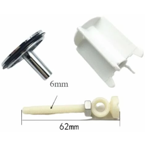 2pcs Drain Valve Ø Stem 38.8 H. Mini-maxi 70./87 Mm Ø On Joint 39.5 Washbasin Type - Image 3