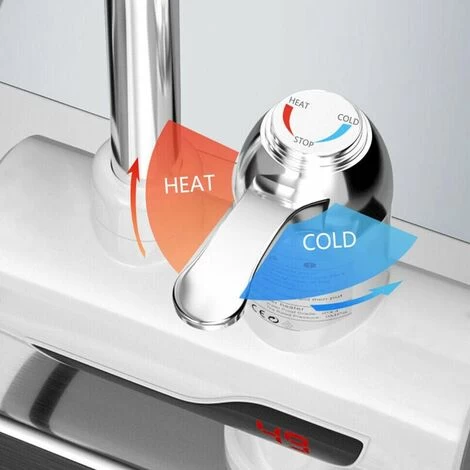 3000W Electric Hot Water Faucet With Quick Heating Adjustable Water Temperature From 30C To 60C Instantaneous Without Tank For The Kitchen - Image 3