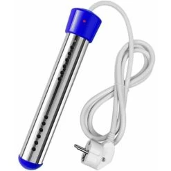 2000W Electric Water Heater Hot Water Boiler Instant Immersion Machine Portable Pool Heater EU Plug Silver (Blue)