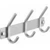 Wall Mount Coat Rack Towel Hook On Rail 304 Stainless Steel 3 Hook Towel Hooks Rust Brushed Wall Mounted, AH203H3-2