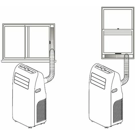 Mobile Air Conditioner Universal Adjustable Window Sealing Plate Splint Deflector - Image 4