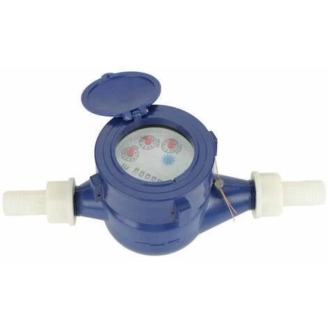 Water Meter, DN15 Wet Cold Water Meter Home Plastic Meter Single Water Wet Table Measuring Tool - Image 2