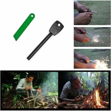 Mini Magnesium Fire Stone 1500-12000 Shots 6-10.5cm Magnesium Fire Starter Lighter Stone Fire Steel Outdoor Survival Camping Lighter - Image 5
