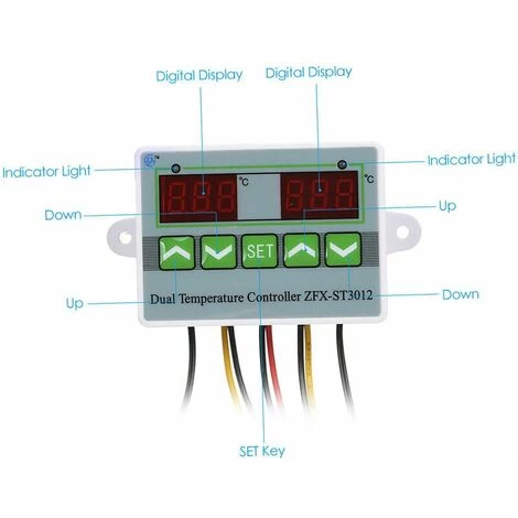Digital Temperature Controller With Double Display, 220V / 1500W - 220V / 1500W - Image 4