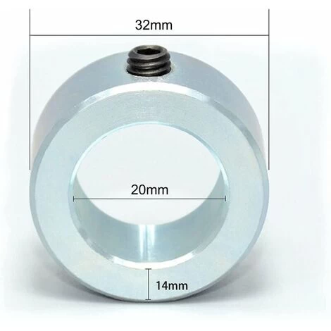 Set Of 4 Adjusting Rings 20 Mm - For Hand Truck, Hand Truck Wheel 20 X 32 X 14 Mm - Image 2