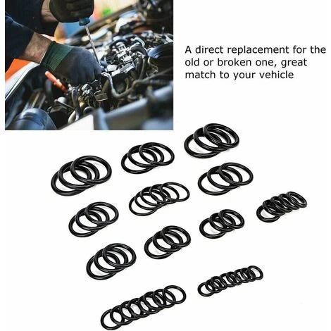 LITZEE O-Ring Assortment 225pcs Rubber O-Ring With Housing - Image 3