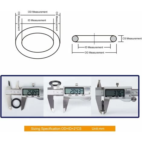 LITZEE O-Ring Assortment 225pcs Rubber O-Ring With Housing - Image 4