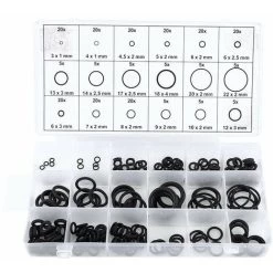 LITZEE O-Ring Rubber O-Ring Gasket Seal O Rings O Ring 225pcs Assortment Set For General Car Repair