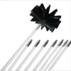 Professional Unlined Duct Sweeping Kit Starting Spring Hedgehog Flat Steel Metal Tips Chimneys Stoves Boilers Gutters Pipes, (40010) Mm6 Rod + 1 Brush Head