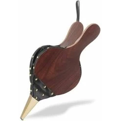 Wooden Air Blower, Fireplace Blower, Manual Fireplace Blower, Wooden Fireplace Bellows Cast Iron Nozzle With Hanging Cord, For Fireplace, BBQ, Outdoor Camping (Brown)