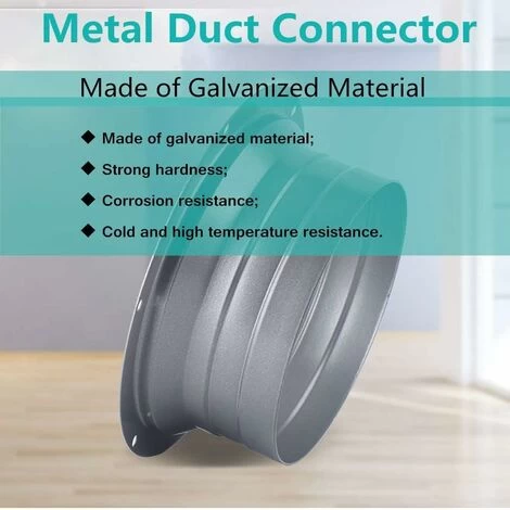 Mating Flange Wall Mounting Flange Connector Exhaust Duct Adapter For Flexible Vent Pipe (Model C-150mm) - Image 3