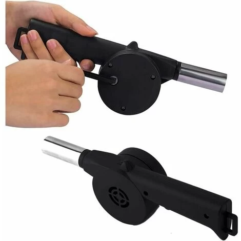 BBQ Fan, Hand Crank Fan For Charcoal Grills, Outdoor Picnic, Camping, Kitchen Tool - Image 3