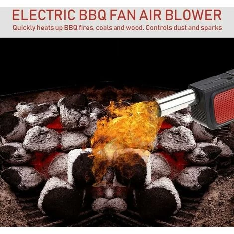 BBQ Air Blower - Portable Grill Blower Portable Electric BBQ Fan For Outdoor Camping Picnic BBQ Cooking Tool - Image 3