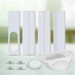 Adjustable Window Panels And Flat Nozzle Air Conditioning Kit