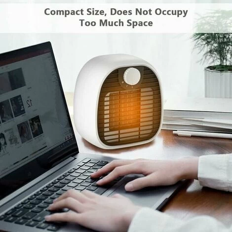 Fan Heater Bathroom Wall Mounted Power Adjustable Open Window Detector (White) - Image 2