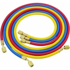 R134A Car Air Conditioning Refrigerant Refill Hose 3 Pack 3 Colors