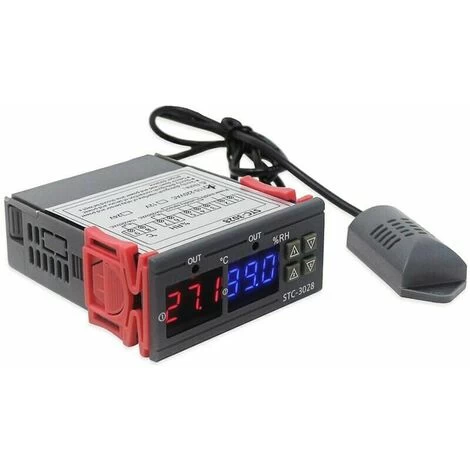 Digital Display Humidity And Temperature Controller With Built-in Sensor Probe Relay Output, 110-220V - 110-220V - Image 4