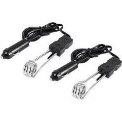 Car Immersion Heater,12V/24V Electric Immersion Heater, 120W-140W, Portable, Anti-Corrosion, Safe, For Driverless Rides, Camping, Picnic(12V)
