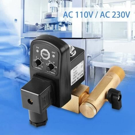 Automatic Water Tank Timer Air Compressor Condensate Management Timed Drain Valve (220V) - Image 2