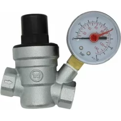 DN15 Water Pressure Reducing Valve Water Pressure Regulator With Pressure Gauge 1/2 Inch (DN15)