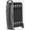 VonHaus Mini Oil Filled Radiator – 800W – H38 X L28 X D14cm – 6 Fin – Small Plug-in Portable Electric Heater – Lightweight Design, Thermostat, Thermal Safety Cut-off – For Small Spaces – Black