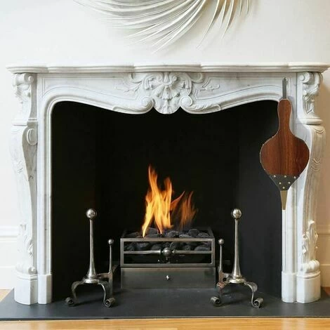 Rose-Wooden Air Blower, Fireplace Blower, Manual Fireplace Blower, Wooden Fireplace Bellows Cast Iron Nozzle With Hanging Cord, For Fireplace, BBQ, Outdoor Camping (Brown) - Image 5