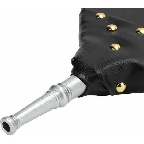 Moon Fireplace Bellows, Cast Iron Air Blower Nozzle For Outdoor Camping BBQ Grill Fireplace Bellows Bellows Pump BBQ Accessories With Hanging Strap(Silver) - Image 3