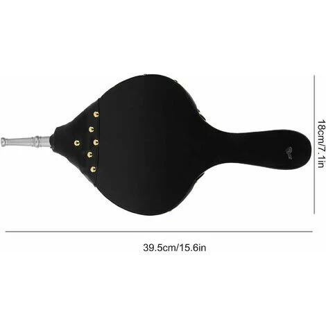 Moon Fireplace Bellows, Cast Iron Air Blower Nozzle For Outdoor Camping BBQ Grill Fireplace Bellows Bellows Pump BBQ Accessories With Hanging Strap(Silver) - Image 5