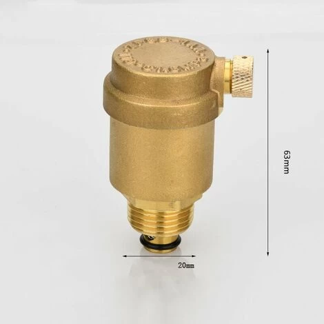 Brass Automatic Drain Valves With Pressure Relief Valve For Solar Water Heater Automatic Drain Valve (20mm Interface, DN15) - Image 2
